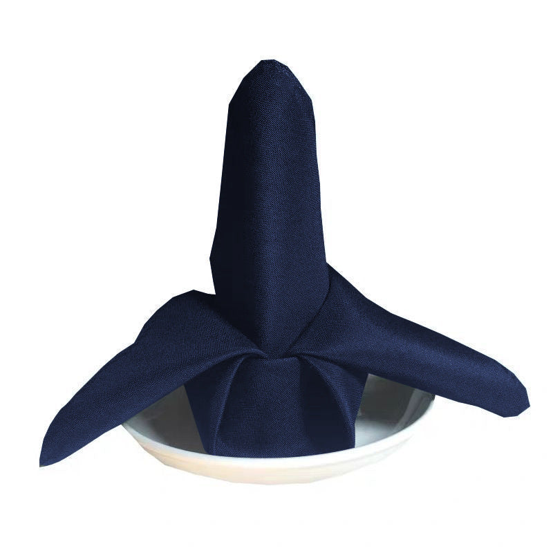 5 Pc Polyester Napkins 19"x19" Navy Blue