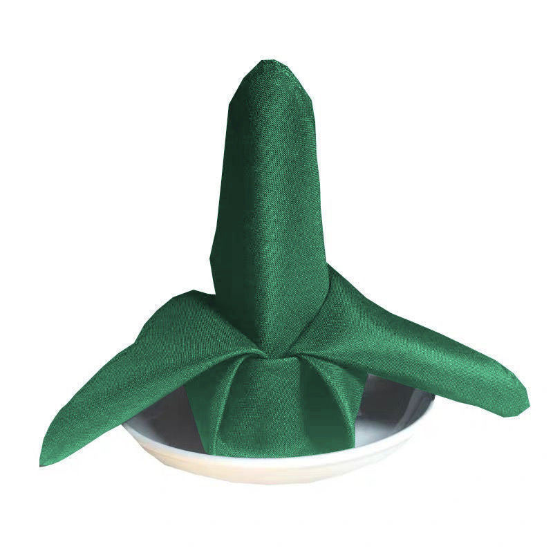 5 Pc Polyester Napkins 19"x19" Emerald Green