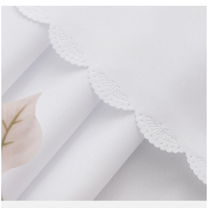 Polyester Round Tablecloth 110" White