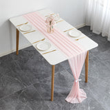 Premium Chiffon Table Runner 10ft Ivory