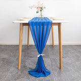 Premium Chiffon Table Runner 10ft Royal Blue
