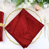 5 Pc Premium Velvet Napkins 18"x18" Red