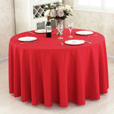 Polyester Round Tablecloth 70" Red