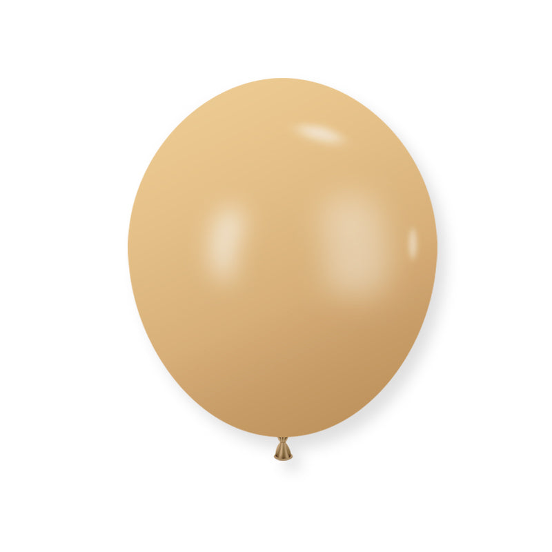 25 Pc Retro Apricot Latex Helium, Air or Water Balloons 12"