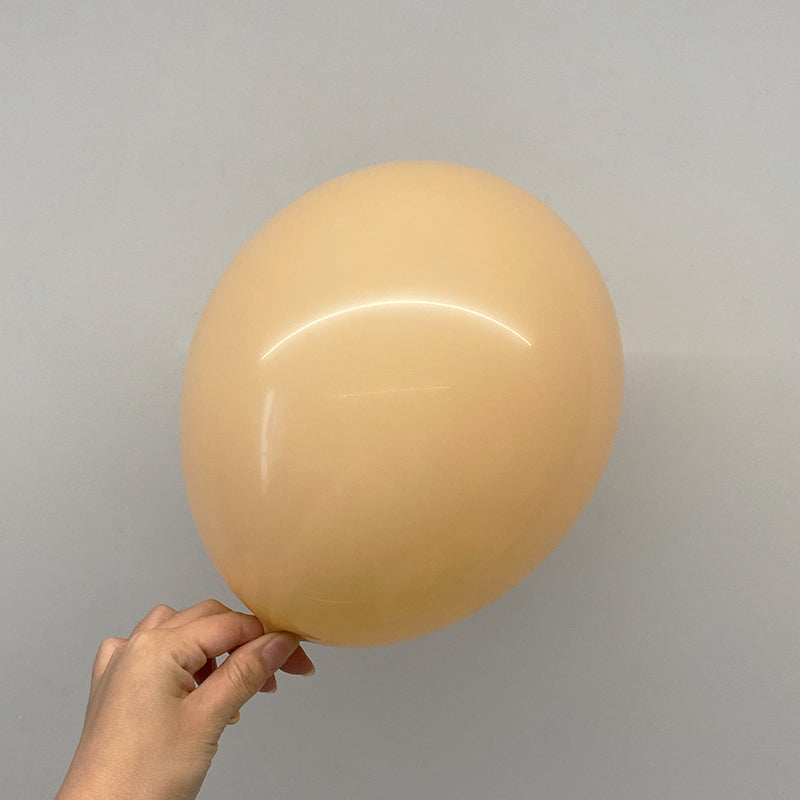 10 Pc Retro Apricot Latex Helium, Air or Water Balloons 18"