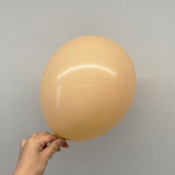 10 Pc Retro Apricot Latex Helium, Air or Water Balloons 18"