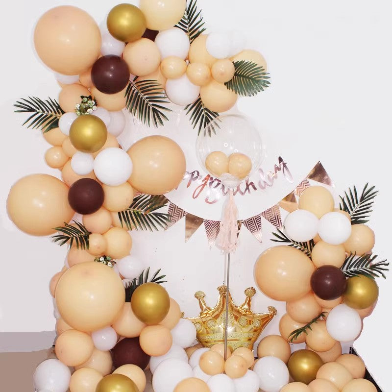 10 Pc Retro Apricot Latex Helium, Air or Water Balloons 18"