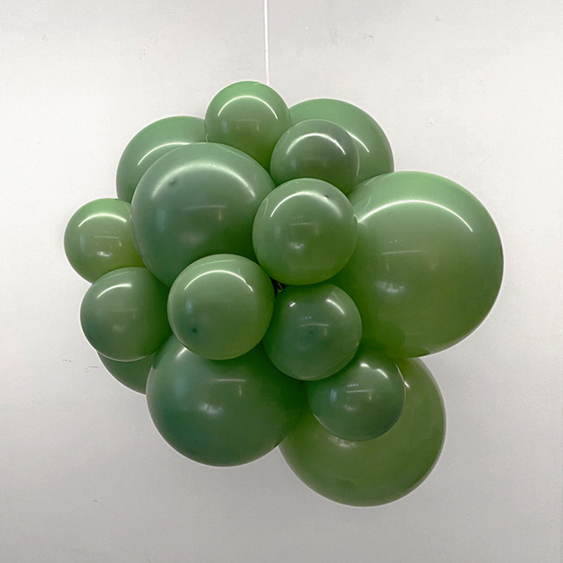 10 Pc Retro Avocado Green Latex Helium, Air or Water Balloons 18"