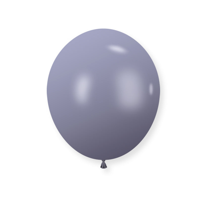 25 Pc Retro Blue Gray Latex Helium, Air or Water Balloons 12"