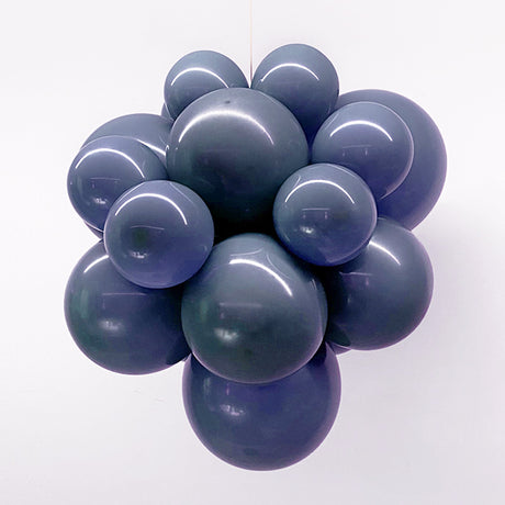 10 Pc Retro Blue Haze Latex Helium, Air or Water Balloons 18"