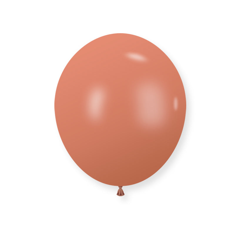 25 Pc Retro Cameo Brown Latex Helium, Air or Water Balloons 12"