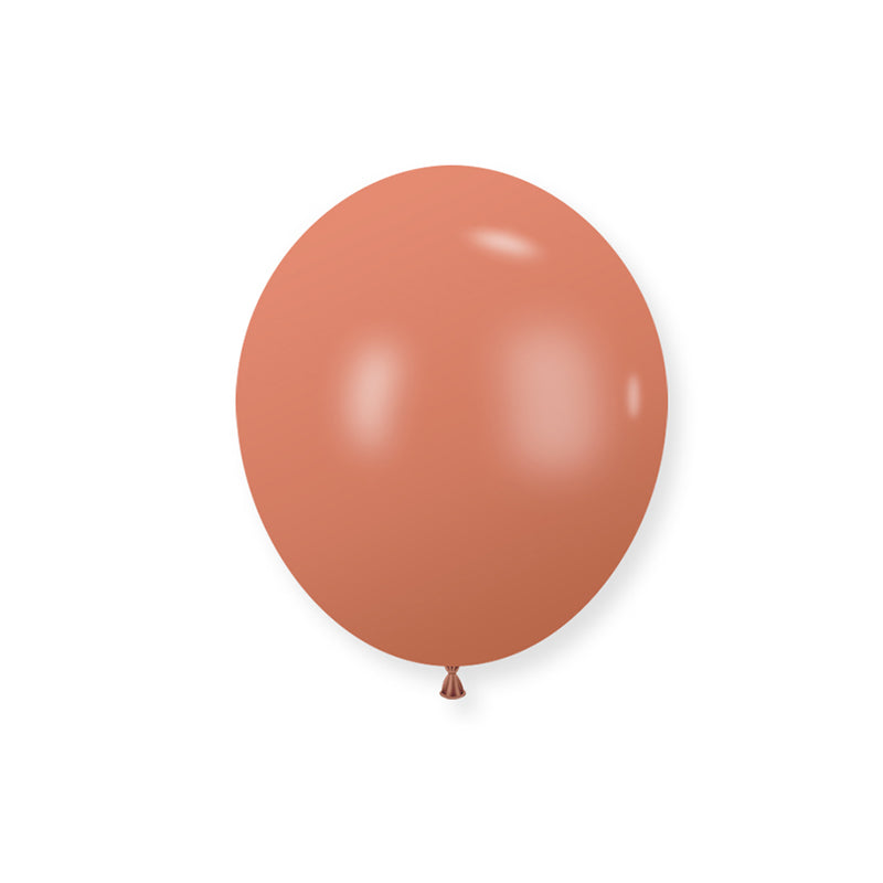 100 Pc Retro Cameo Brown Latex Helium, Air or Water Balloons 10"