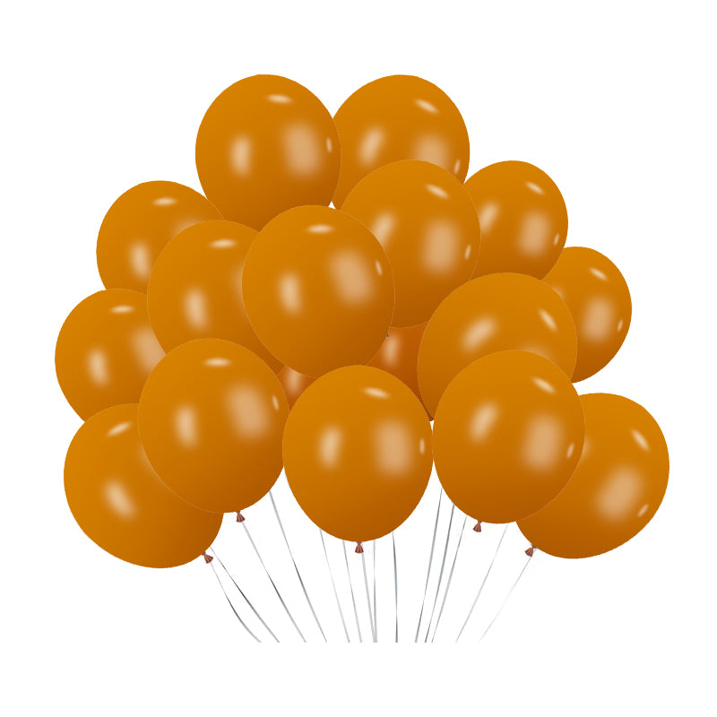 100 Pc Retro Caramel Orange Latex, Air or Water Balloons 5"