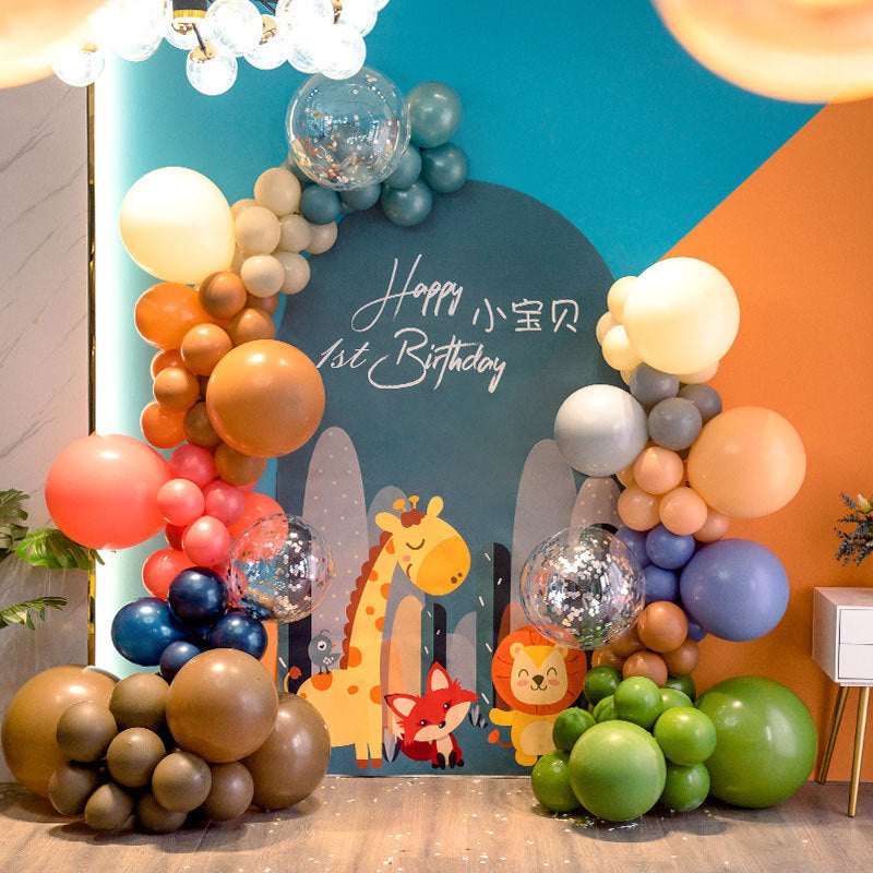 10 Pc Retro Caramel Orange Latex Helium, Air or Water Balloons 18"