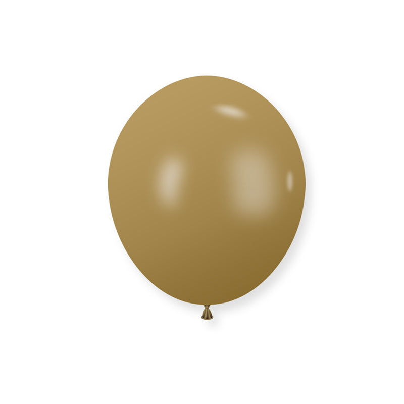 100 Pc Retro Coffee Latex Helium, Air or Water Balloons 10"
