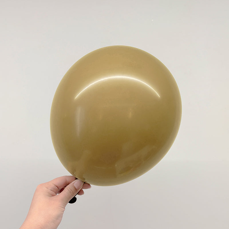 10 Pc Retro Coffee Latex Helium, Air or Water Balloons 18"
