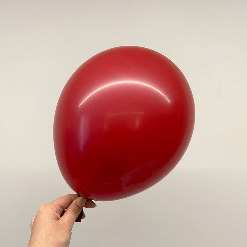 100 Pc Retro Garnet Latex, Air or Water Balloons 5"