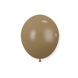 100 Pc Retro Light Coffee Latex Helium, Air or Water Balloons 10"
