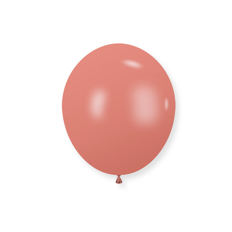 100 Pc Retro Rosewood Latex Helium, Air or Water Balloons 10"