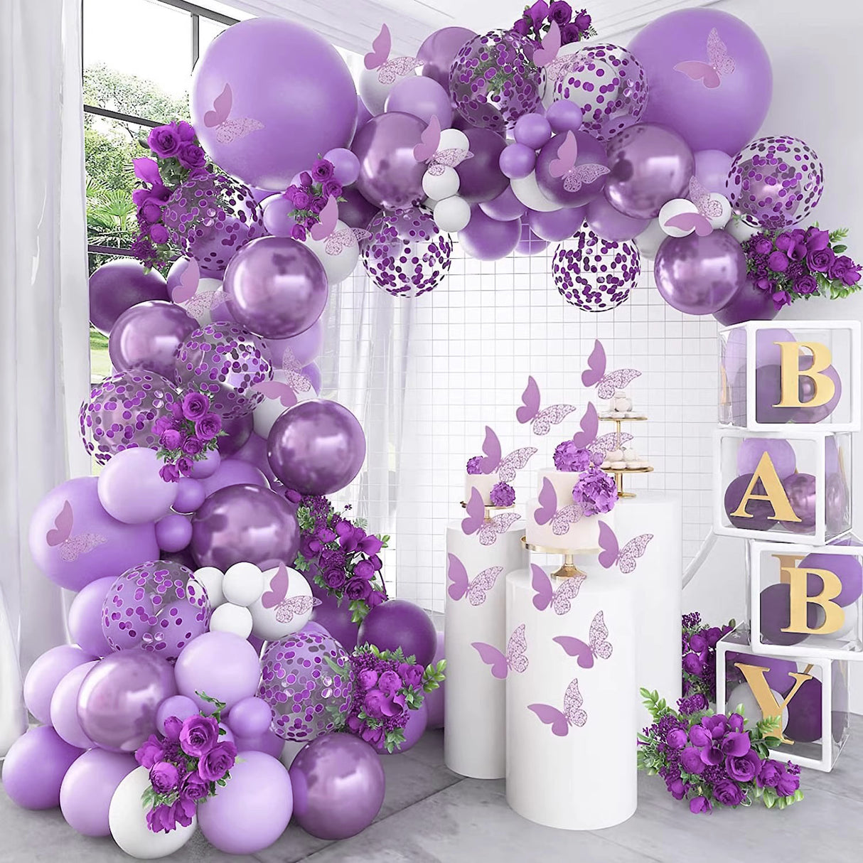 25 Pc Retro Taro Purple Latex Helium, Air or Water Balloons 12"