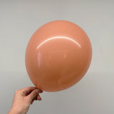 25 Pc Retro Warm Pink Latex Helium, Air or Water Balloons 12"