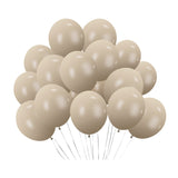 100 Pc Retro White Sand Latex, Air or Water Balloons 5"