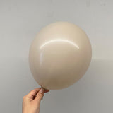 25 Pc Retro White Sand Latex Helium, Air or Water Balloons 12"