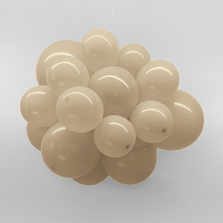 25 Pc Retro White Sand Latex Helium, Air or Water Balloons 12"