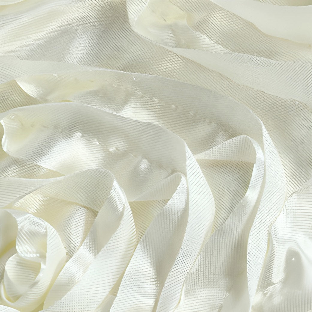 Satin Rectangle Tablecloth Grandiose 3D Rosette Table Cover 132"x90"