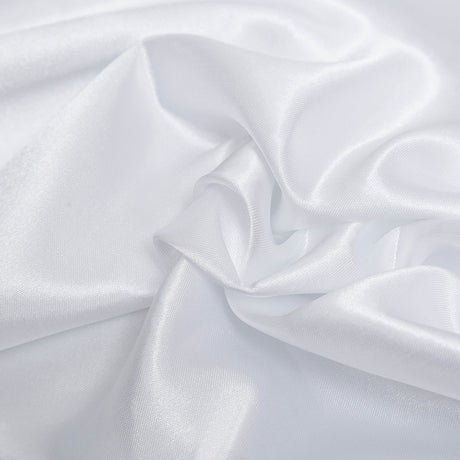 Satin Self-Tie Universal Chair Cover 44"x56" White