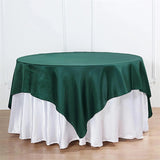 Satin Table Overlay 60"x60" Dark Green