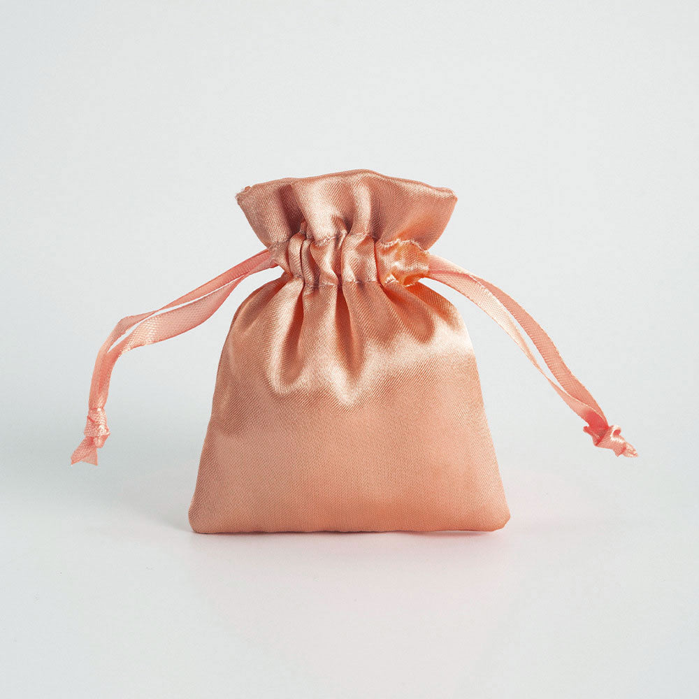 12 Pc Satin Drawstring Wedding Party Favor Bags Snow Bud Color