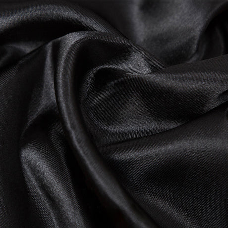 Satin Self-Tie Universal Chair Cover 44"x56" Black