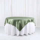 Satin Table Overlay 72"x72" Army Green