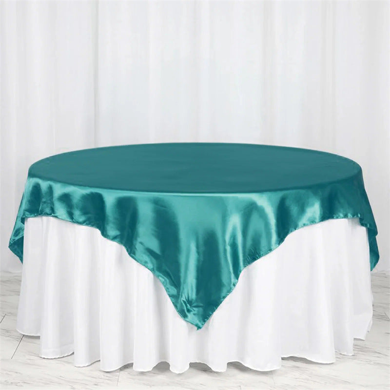 Satin Table Overlay 60"x60" Green