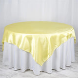 Satin Table Overlay 60"x60" Yellow