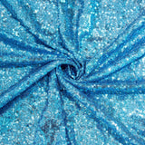 Sequin Square Table Overlay 72"x72" Red
