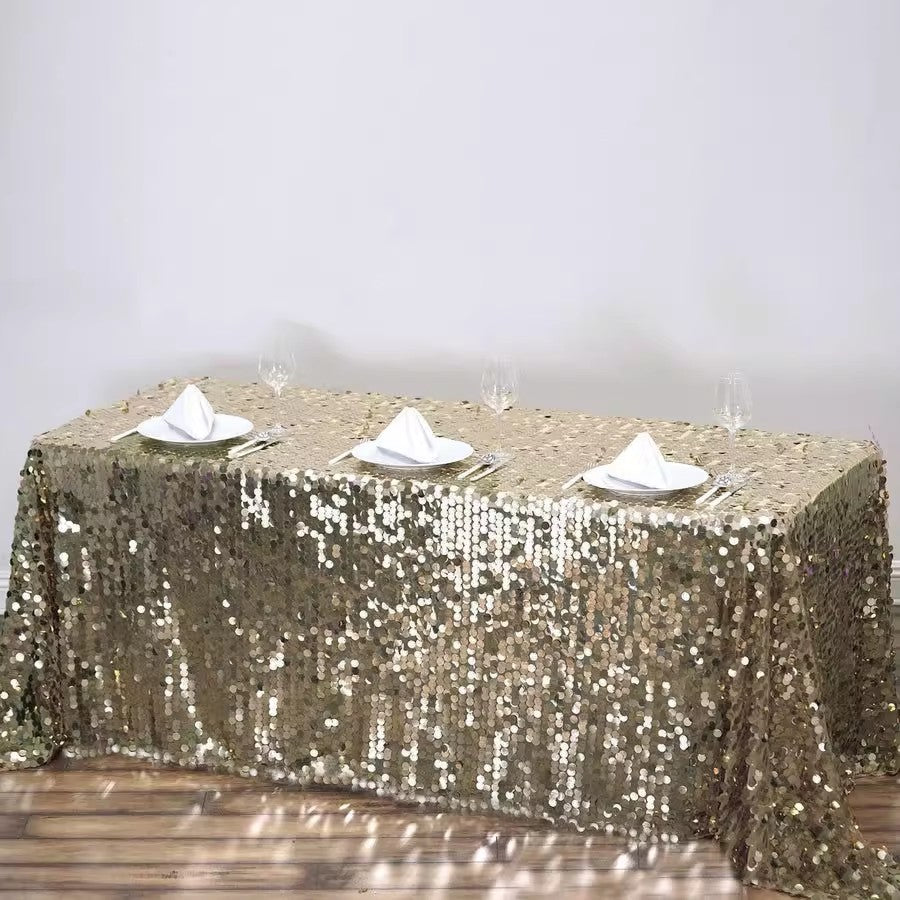 Sequin Rectangle Tablecloth 156"x90"