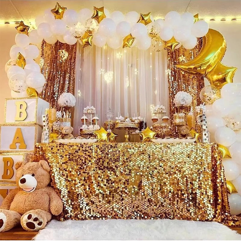 Sequin Rectangle Tablecloth 156"x90"