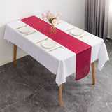 Sequin Table Runner 12" x 110" Rose Red