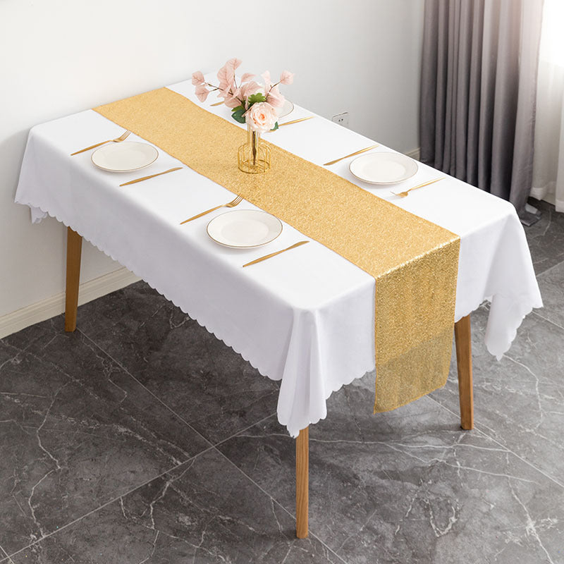 Sequin Table Runner 12" x 110" Gold