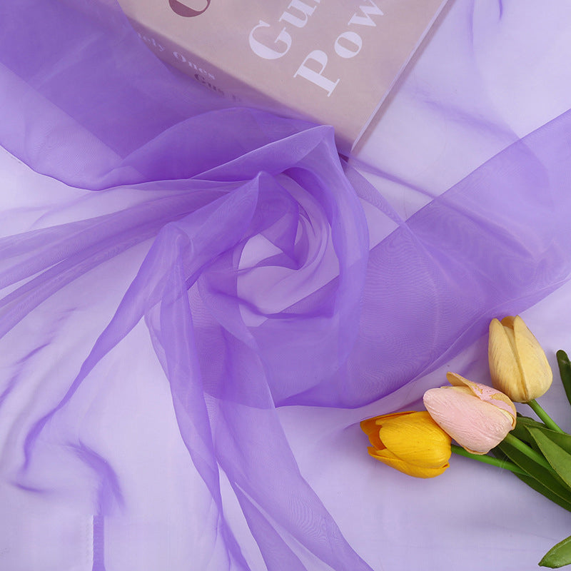 Sheer Organza Fabric Bolt, DIY Craft Fabric Roll 59"x40 Yards Light Purple
