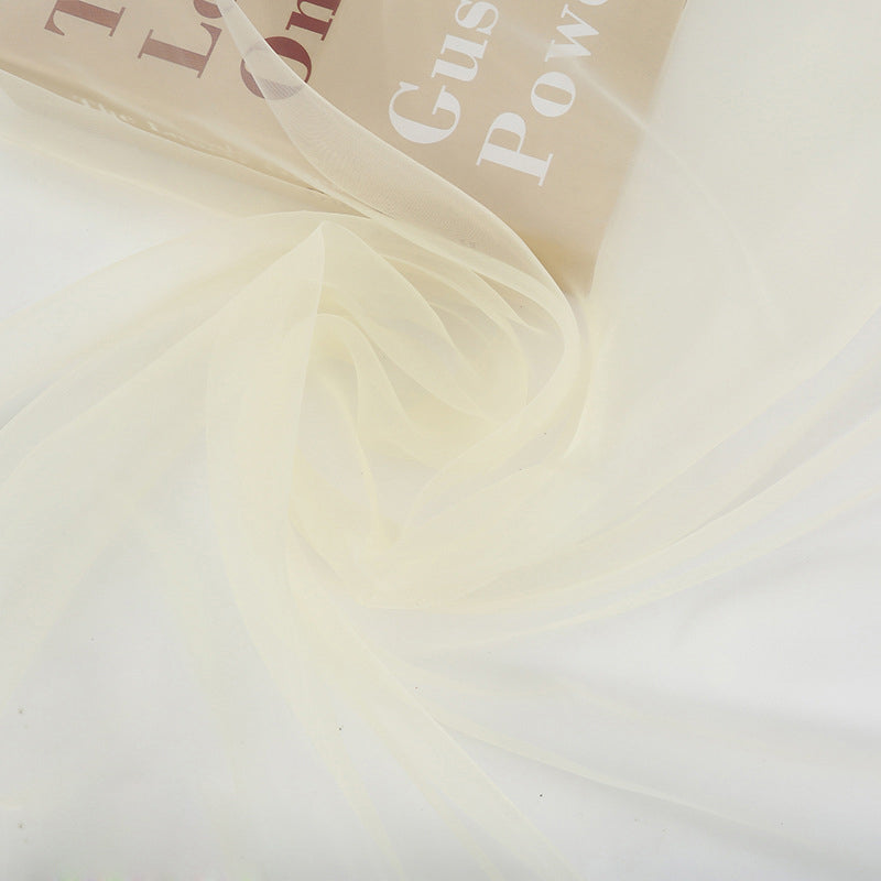 Sheer Organza Fabric Bolt, DIY Craft Fabric Roll 59"x40 Yards Off-White