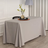 Polyester Rectangular Tablecloth 50"x120" Silver Gray