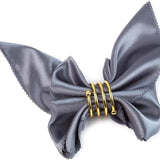 4 Pc Plated Spiral Aluminum Napkin Rings Gold