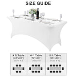 Stretch Rectangle Fitted Table Cover 72"x30"