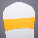 5 Pc Stretch Spandex Chair Sashes 5"x12" Yellow