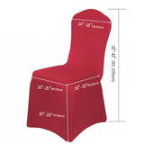 Stretch Polyester Chair Cover Thick  Orange