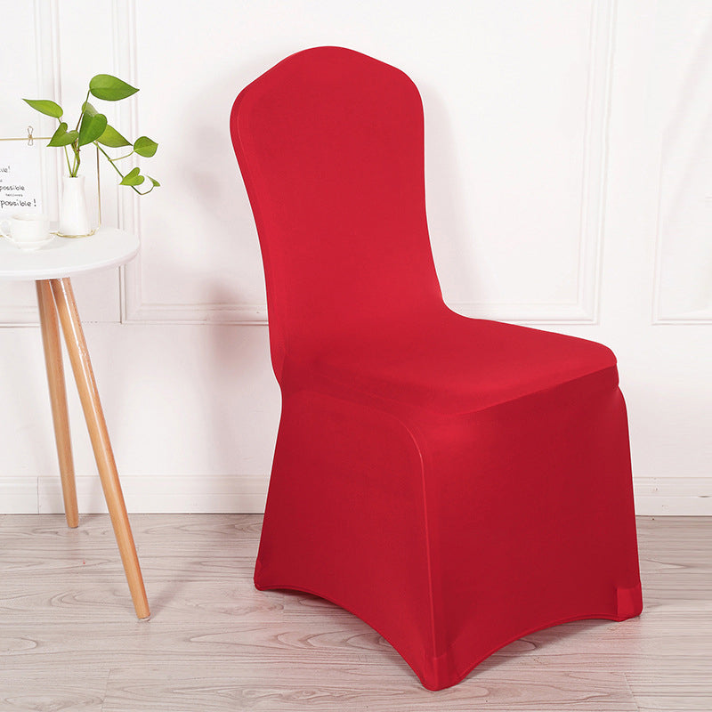 Stretch Polyester Chair Cover Thick  Red