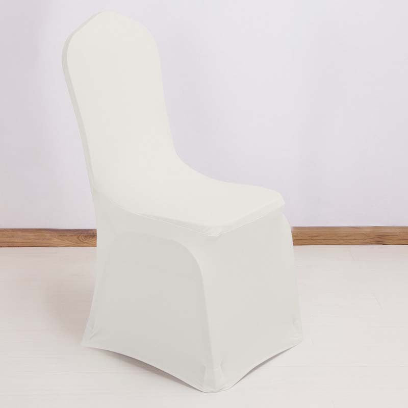 Stretch Polyester Chair Cover Thick Beige